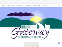 Tablet Screenshot of gatewaychristianchurch.net